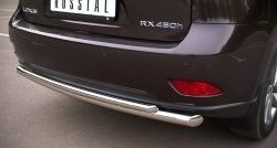 16 299 р. Защита заднего бампера (Ø63 и 42 мм, нержавейка) SLITKOFF Lexus RX350 AL10 дорестайлинг (2008-2012)  с доставкой в г. Керчь. Увеличить фотографию 3