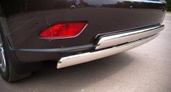 16 849 р. Защита заднего бампера (2 трубы Ø76х42 мм, нержавейка) Russtal Lexus RX350 AL10 дорестайлинг (2008-2012)  с доставкой в г. Керчь. Увеличить фотографию 2