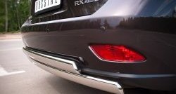 16 849 р. Защита заднего бампера (2 трубы Ø76х42 мм, нержавейка) Russtal Lexus RX350 AL10 дорестайлинг (2008-2012)  с доставкой в г. Керчь. Увеличить фотографию 3