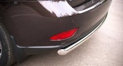 15 349 р. Одинарная защита заднего бампера из трубы диаметром 63 мм SLITKOFF Lexus RX350 AL10 дорестайлинг (2008-2012)  с доставкой в г. Керчь. Увеличить фотографию 2