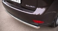 15 349 р. Одинарная защита заднего бампера из трубы диаметром 63 мм SLITKOFF Lexus RX350 AL10 дорестайлинг (2008-2012)  с доставкой в г. Керчь. Увеличить фотографию 3