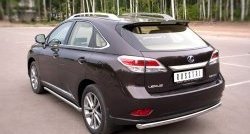 15 349 р. Одинарная защита заднего бампера из трубы диаметром 63 мм SLITKOFF Lexus RX350 AL10 дорестайлинг (2008-2012)  с доставкой в г. Керчь. Увеличить фотографию 4
