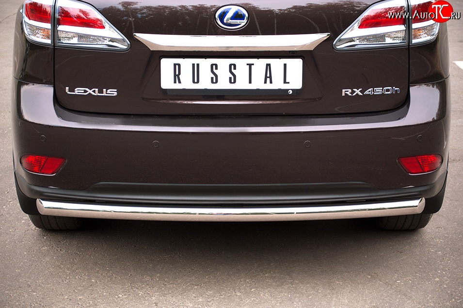 15 349 р. Одинарная защита заднего бампера из трубы диаметром 63 мм SLITKOFF Lexus RX350 AL10 дорестайлинг (2008-2012)  с доставкой в г. Керчь