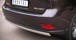 11 599 р. Защита заднего бампера (Ø75x42 мм, нержавейка) Russtal Lexus RX350 AL10 дорестайлинг (2008-2012)  с доставкой в г. Керчь. Увеличить фотографию 3