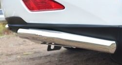 Защита заднего бампера (Ø63 мм, нержавейка) SLITKOFF Lexus RX270  AL10 - RX450H  AL10