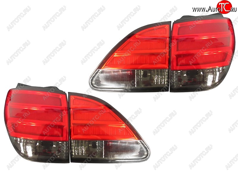 10 599 р. Комплект задних фонарей SAT (красно-дымчатые/диодные) Lexus RX300 XU10 дорестайлинг (1995-2001)  с доставкой в г. Керчь
