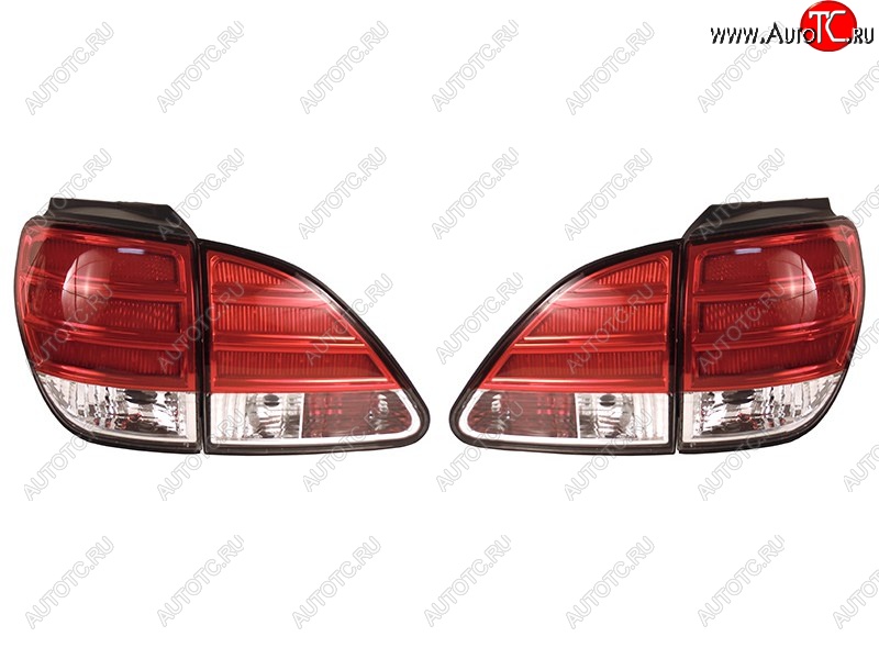 43 999 р. Комплект задних фонарей SAT (красно-белые/диодные) Lexus RX300 XU10 дорестайлинг (1995-2001)  с доставкой в г. Керчь