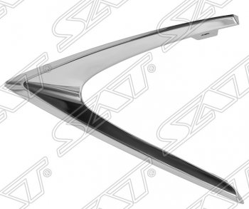 Левый молдинг на передний бампер SAT (хром) Lexus RX350  AL20 (2015-2019) дорестайлинг