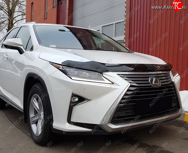 3 379 р. Дефлектор капота SIM Lexus RX350 AL20 дорестайлинг (2015-2019)  с доставкой в г. Керчь