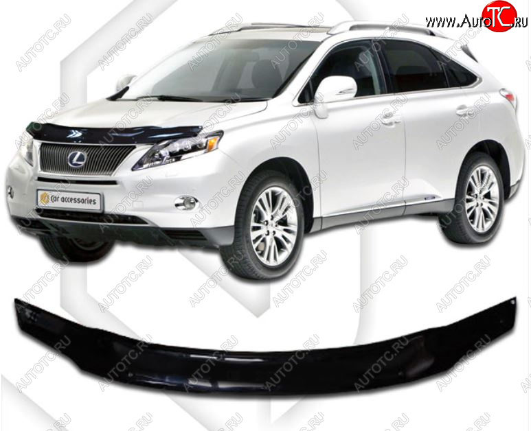 2 099 р. Дефлектор капота на CA-Plastiс Lexus RX350 AL10 дорестайлинг (2008-2012) (серия Classic черный, Без надписи) с доставкой в г. Керчь Увеличить фотографию 1 2 099 р. Дефлектор капота на CA-Plastiс Lexus RX350 AL10 дорестайлинг (2008-2012) (серия Classic черный, Без надписи) с доставкой в г. Керчь