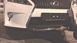 21 599 р. Накладка на передний бампер CT v4 v4 Lexus RX350 AL10 дорестайлинг (2008-2012) (Неокрашенная)  с доставкой в г. Керчь. Увеличить фотографию 2