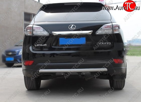 21 599 р. Накладка на задний бампер CT v3 Lexus RX350 AL10 дорестайлинг (2008-2012) (Неокрашенная)  с доставкой в г. Керчь