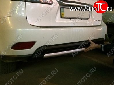 21 499 р. Накладка на задний бампер СТ v5 Lexus RX350 AL10 дорестайлинг (2008-2012) (Неокрашенная)  с доставкой в г. Керчь