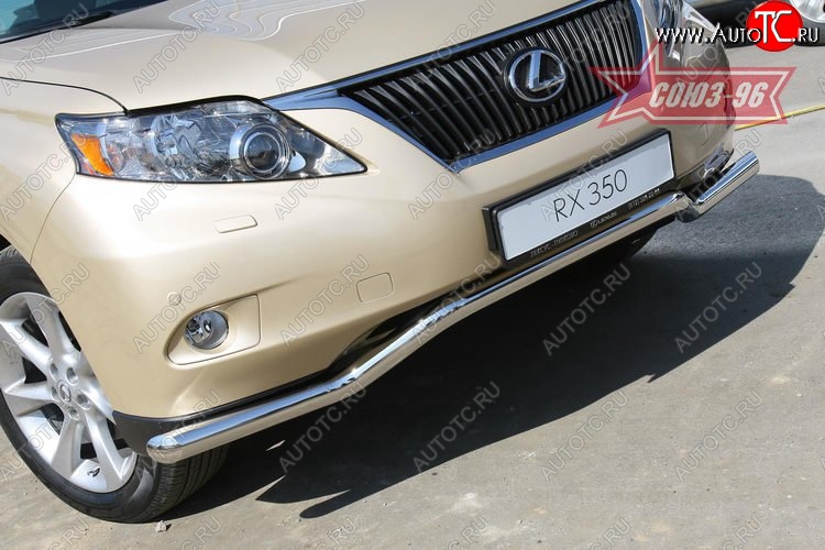 15 929 р. Защита переднего бампера одинарная Souz-96 (d60). Lexus RX350 AL10 дорестайлинг (2008-2012)  с доставкой в г. Керчь