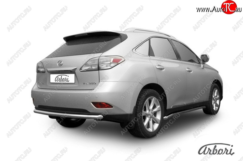 15 749 р. Защита заднего бампера Arbori (нержавейка, 1 труба d57 mm). Lexus RX350 AL10 дорестайлинг (2008-2012)  с доставкой в г. Керчь