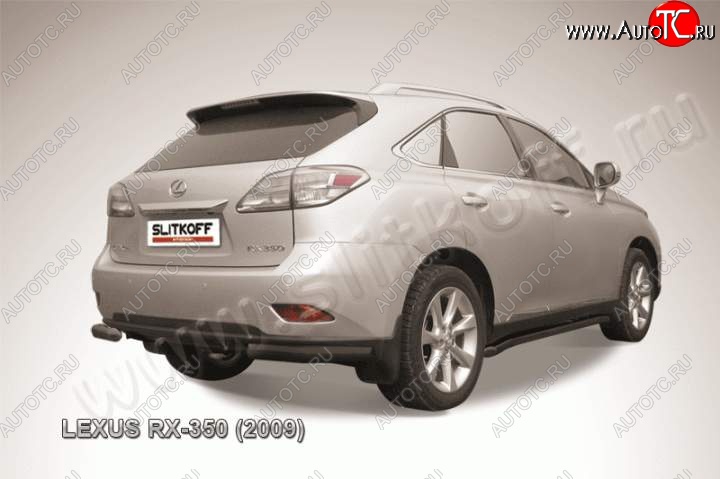 10 649 р. Уголки d76 Lexus RX350 AL10 дорестайлинг (2008-2012) (Цвет: серебристый)  с доставкой в г. Керчь