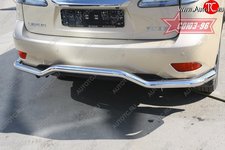 13 049 р. Защита заднего бампера Souz-96 (d60) Lexus RX350 AL10 дорестайлинг (2008-2012)  с доставкой в г. Керчь