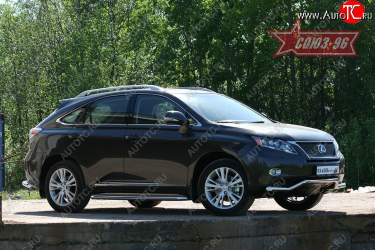16 199 р. Защита переднего бампера одинарная Souz-96 (d60) Lexus RX450H AL10 дорестайлинг (2009-2012)  с доставкой в г. Керчь