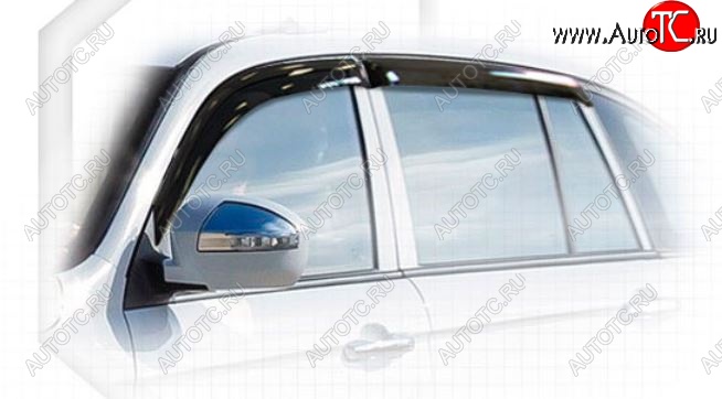 2 159 р. Дефлектора окон CA-Plastiс Lifan X60 дорестайлинг (2011-2015) (Classic полупрозрачный, Без хром.молдинга)  с доставкой в г. Керчь