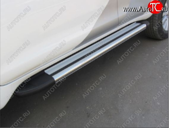 11 519 р. Порожки для ног Arbori Luxe Silver Lifan X60 2-ой рестайлинг (2016-2025)  с доставкой в г. Керчь