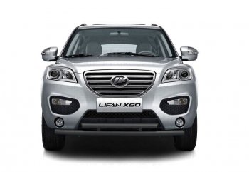 6 749 р. Защита переднего бампера двойная из труб d63/51 мм Petroil Tuning Lifan X60 1-ый рестайлинг (2015-2016) (Цвет: Черный (Шагрень))  с доставкой в г. Керчь. Увеличить фотографию 4