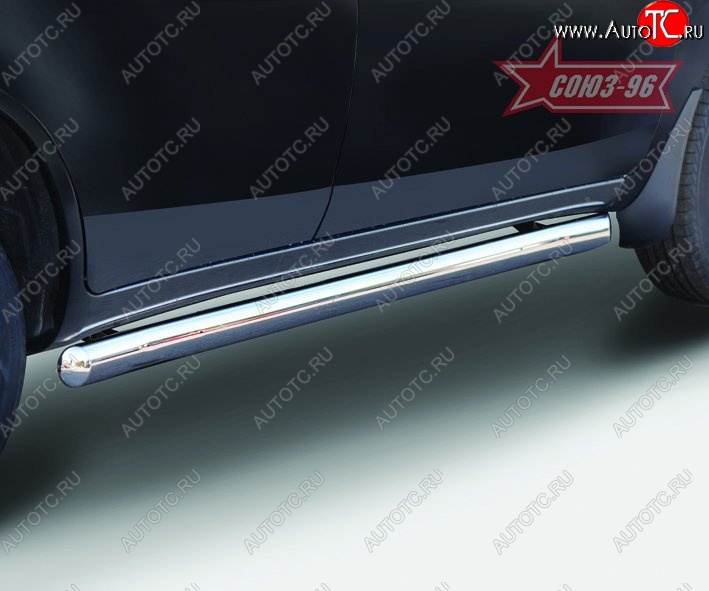 14 354 р. Защита порогов из овальной трубы Souz-96 (d75х42) Lifan X60 дорестайлинг (2011-2015)  с доставкой в г. Керчь