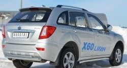 70 999 р. Защита порогов из круглой трубы диаметром 63 мм Russtal Lifan X60 дорестайлинг (2011-2015) (Защита порогов с со скосами на торцах (вариант 1))  с доставкой в г. Керчь. Увеличить фотографию 5