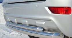 18 549 р. Защита заднего бампера (Ø76 и 42 мм, нержавейка) SLITKOFF  Lifan X60 (2011-2015) дорестайлинг  с доставкой в г. Керчь. Увеличить фотографию 3