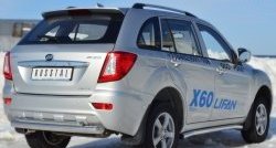 18 549 р. Защита заднего бампера (Ø76 и 42 мм, нержавейка) SLITKOFF  Lifan X60 (2011-2015) дорестайлинг  с доставкой в г. Керчь. Увеличить фотографию 4