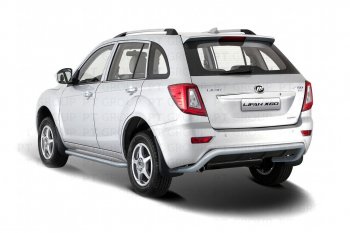 5 359 р. Защита заднего бампера PT GROUP Ø51мм ШАГРЕНЬ (ППК) LIFAN X60 2012-2016 Lifan X60 1-ый рестайлинг (2015-2016) (Черная (шагрень))  с доставкой в г. Керчь. Увеличить фотографию 2