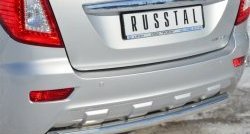 14 249 р. Одинарная защита заднего бампера из трубы диаметром 63 мм SLITKOFF Lifan X60 1-ый рестайлинг (2015-2016)  с доставкой в г. Керчь. Увеличить фотографию 2