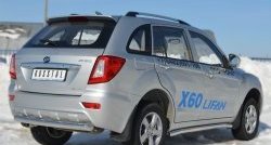 15 699 р. Одинарная защита заднего бампера из трубы диаметром 76 мм SLITKOFF Lifan X60 2-ой рестайлинг (2016-2025)  с доставкой в г. Керчь. Увеличить фотографию 4
