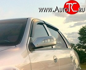 999 р. Комплект дефлекторов окон (ветровиков) 4 шт. Russtal Lifan Smily 330 хэтчбэк рестайлинг (2014-2017)  с доставкой в г. Керчь