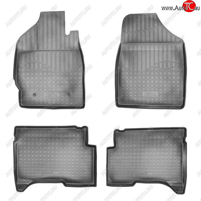 2 599 р. Комплект ковриков в салон Norplast Unidec Lifan X50 (2015-2025) (Цвет: черный)  с доставкой в г. Керчь