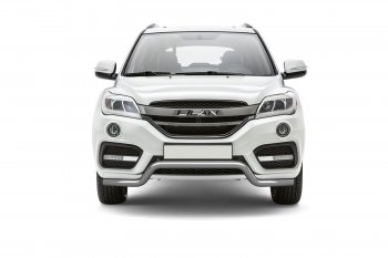 15 599 р. Защита переднего бампера Petroil Tuning (d63, волна)  Lifan X60 (2016-2025) 2-ой рестайлинг (Нержавеющая полированная сталь)  с доставкой в г. Керчь. Увеличить фотографию 2