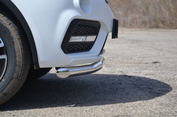 15 309 р. Защита переднего бампера одинарная из трубы d63 мм Petroil Tuning Lifan X60 2-ой рестайлинг (2016-2025) (Нержавеющая полированная сталь)  с доставкой в г. Керчь. Увеличить фотографию 2
