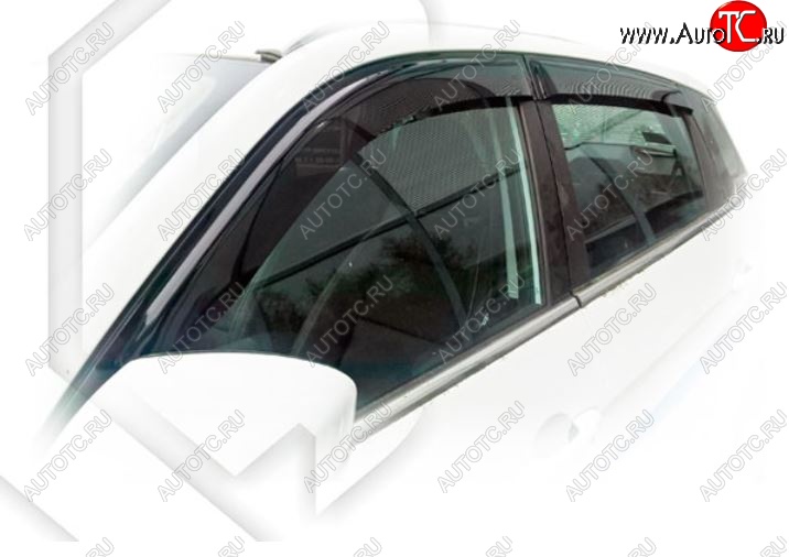 2 159 р. Дефлектора окон CA-Plastiс  Lifan X70 (2018-2025) (Classic полупрозрачный, Без хром.молдинга)  с доставкой в г. Керчь