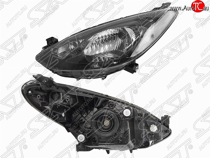 6 299 р. Левая передняя фара SAT (Евросвет)  Mazda Demio  3 DE (2007-2011) дорестайлинг  с доставкой в г. Керчь