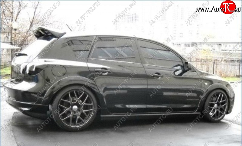 6 649 р. Накладки на колёсные арки ASC MAGNUM Mazda 3/Axela BK дорестайлинг, хэтчбэк (2003-2006) (Неокрашенные)  с доставкой в г. Керчь