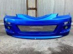 8 649 р. Передний бампер AutoEXE Mazda 3/Axela BK дорестайлинг, хэтчбэк (2003-2006) (Неокрашенный)  с доставкой в г. Керчь. Увеличить фотографию 2