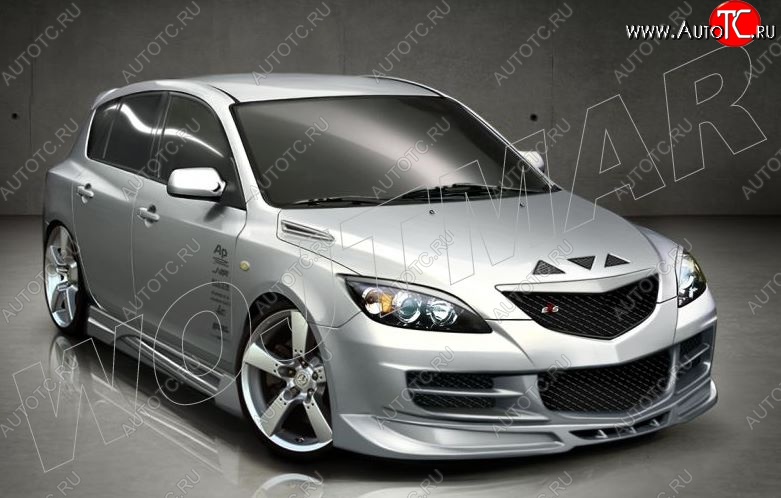 12 999 р. Пороги накладки CSR Mazda 3/Axela BK дорестайлинг, хэтчбэк (2003-2006)  с доставкой в г. Керчь