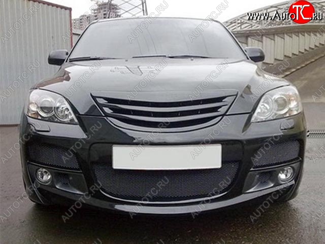 4 849 р. Решетка радиатора ASC MAGNUM Mazda 3/Axela BK дорестайлинг, хэтчбэк (2003-2006) (Неокрашенная)  с доставкой в г. Керчь