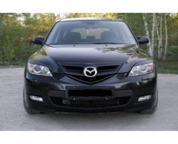 969 р. Реснички на фары SHORT STYLE Mazda 3/Axela BK дорестайлинг, хэтчбэк (2003-2006) (Неокрашенные)  с доставкой в г. Керчь. Увеличить фотографию 3