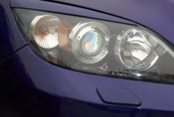 Реснички на фары Tuning-Sport v1 (короткие) Mazda 3/Axela  BK (2003-2009) дорестайлинг, хэтчбэк, рестайлинг, хэтчбэк