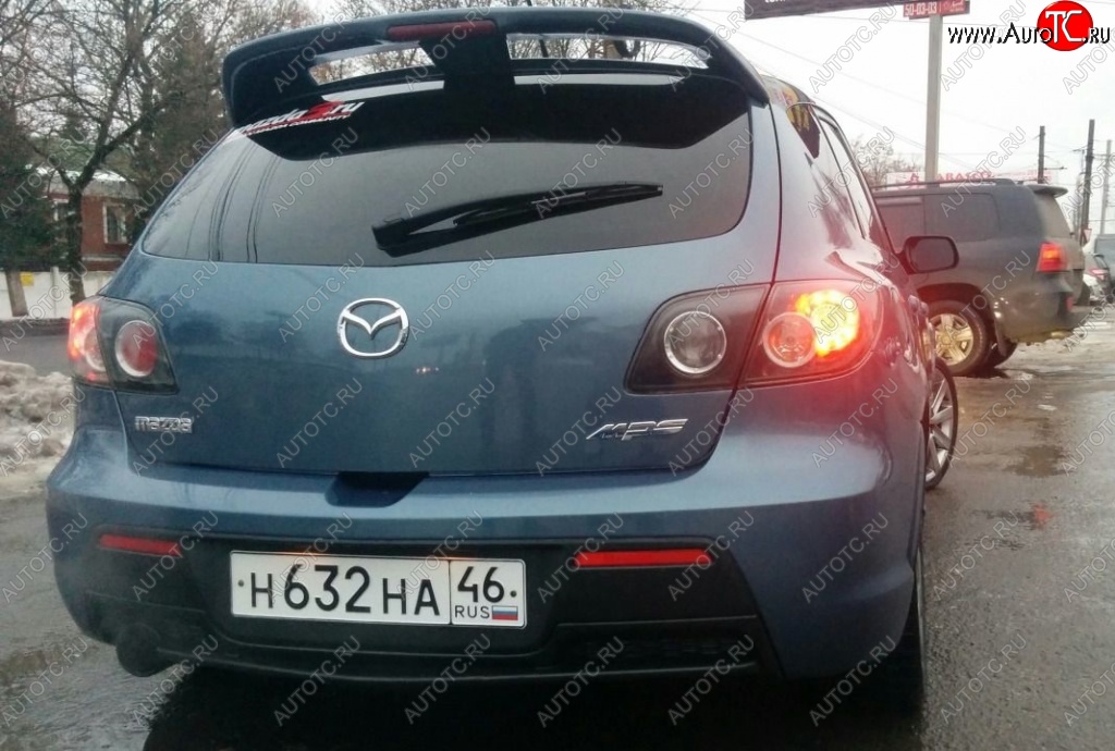 16 199 р. Спойлер со стоп-сигналом ASC Mazda 3/Axela BK дорестайлинг, хэтчбэк (2003-2006) (Неокрашенный)  с доставкой в г. Керчь