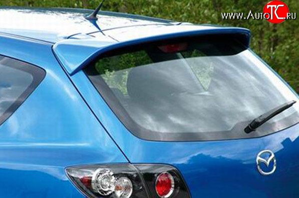 3 299 р. Спойлер M-VRS (без стоп-сигнала) Mazda 3/Axela BK дорестайлинг, хэтчбэк (2003-2006) (Неокрашенный)  с доставкой в г. Керчь