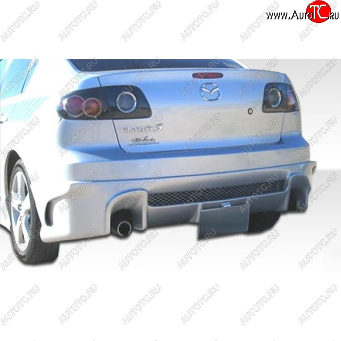 9 949 р. Задний бампер RAVEN DESIGN Mazda 3/Axela BK дорестайлинг седан (2003-2006) (Неокрашенный)  с доставкой в г. Керчь