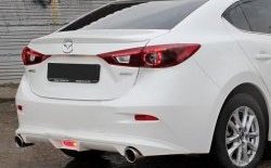 Диффузор заднего бампера Sport v1 Mazda 3/Axela  BM (2013-2016) дорестайлинг, хэтчбэк