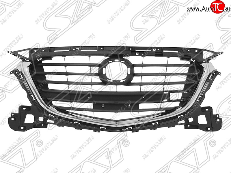 7 399 р. Решётка радиатора SAT  Mazda 3/Axela  BM (2013-2016) дорестайлинг, хэтчбэк (Неокрашенная)  с доставкой в г. Керчь