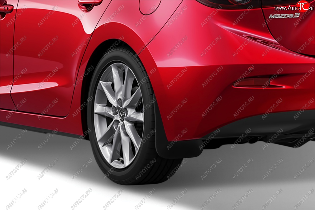 339 р. Задние брызговики Frosch Mazda 3/Axela BM дорестайлинг, хэтчбэк (2013-2016)  с доставкой в г. Керчь
